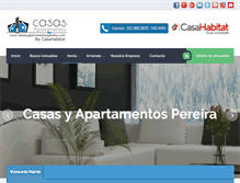 Tablet Screenshot of casasyapartamentospereira.com